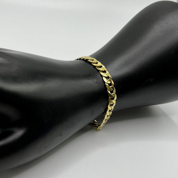 Mens Thick Gold Miami Cuban Curb Bracelet - 8.5" HEAVY - 925 Italy - Picture 3 of 4